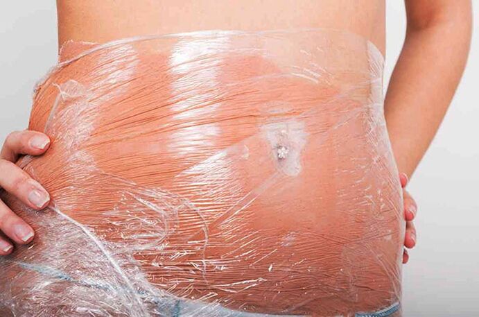 Wrapping with cling film increases fat burning in problem areas